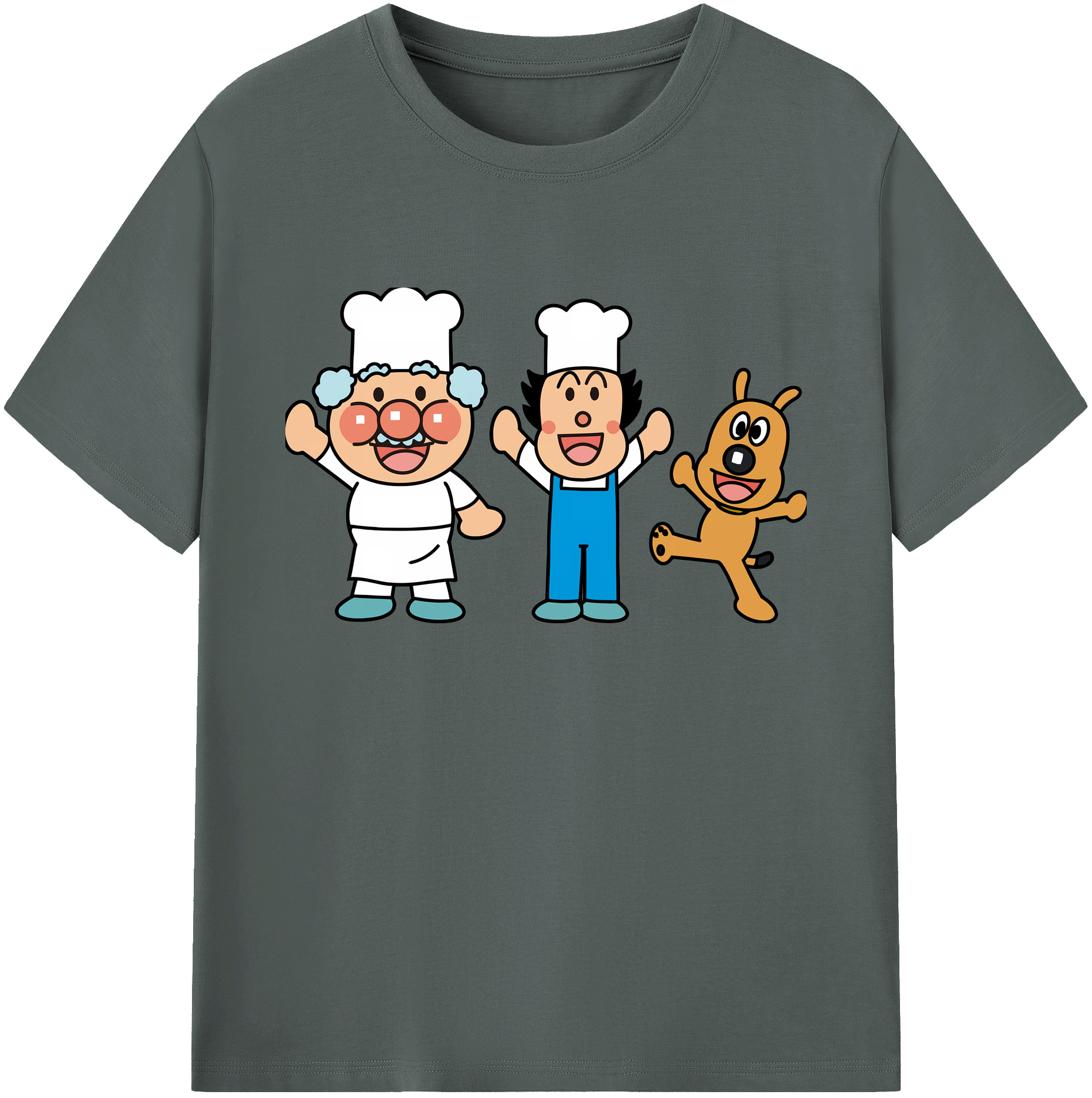 （画像用） アンパンマン Anpanman 綿100％ メンズ半袖Tシャツ｜肌触りやわらか＆通気性